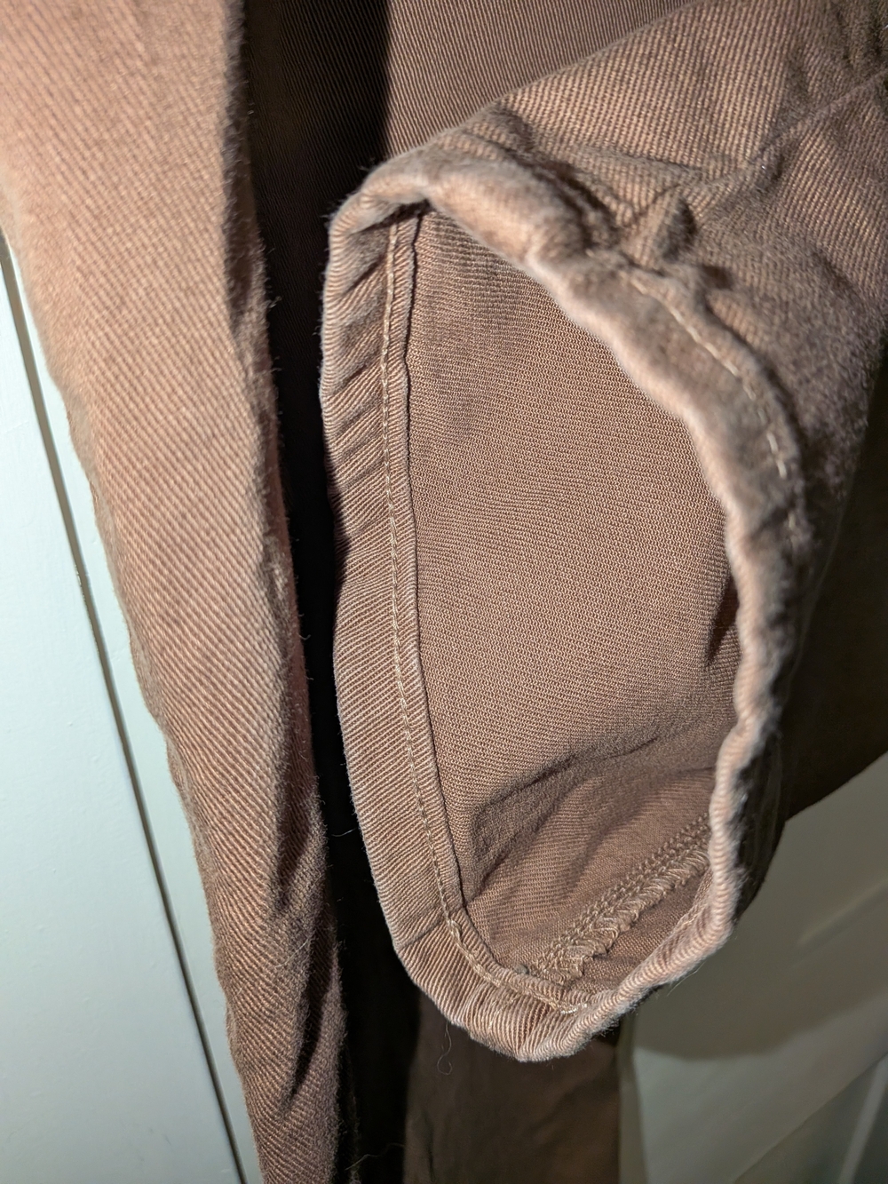 Straight Leg Women's Jeans in Brown - Picture 10 of 11